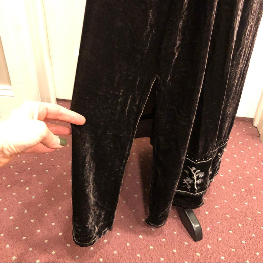 J. Jill Velvet Embroidered Dress - Picture 6 of 8
